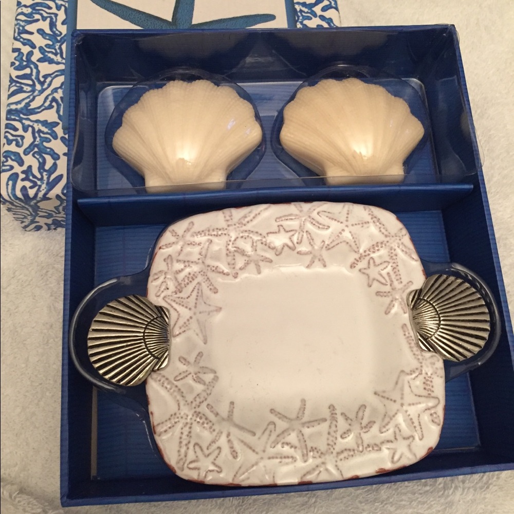 Ocean Theme Soap Dish and Soaps